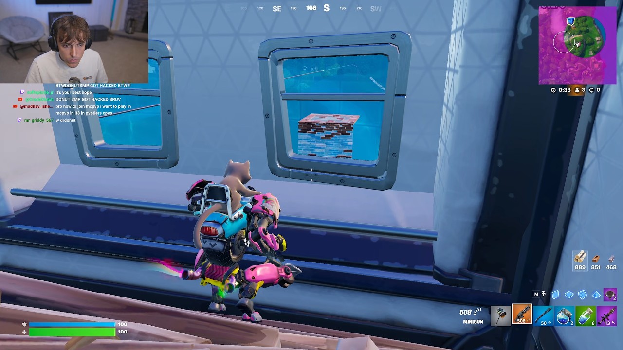 DrDonut playing Fortnite